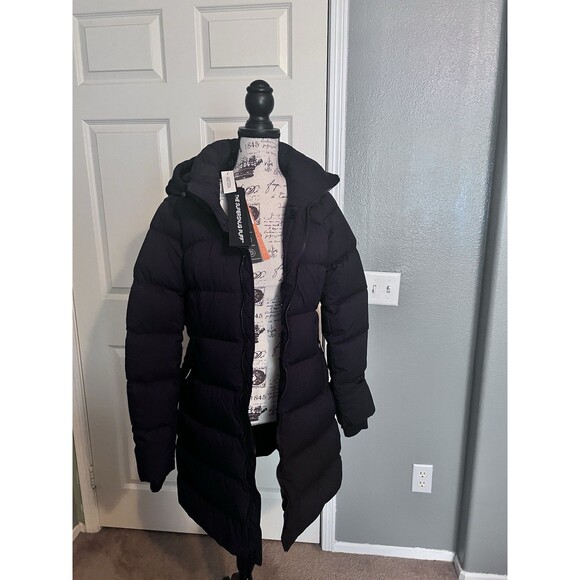 Aritzia The SuperPuff Mid Length Black Jacket NWT - Picture 1 of 16
